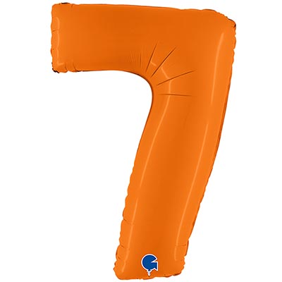 Шар цифра "7", 101см Пастель Orange