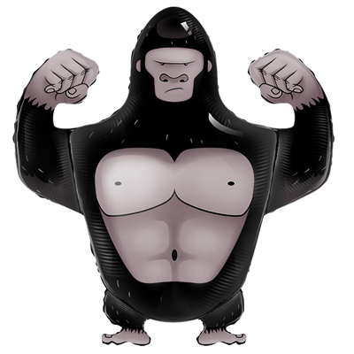 Праздник Лимпопо Шар фигура Горилла 1207-5107