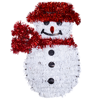 Снеговик мишура подвесной