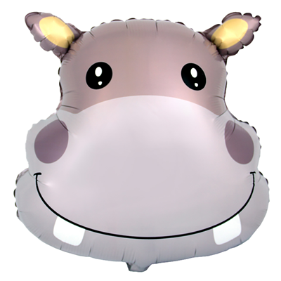 Животные Шар фигура Голова Бегемота 1207-5215