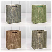 Пакет бум подар Полосы микс 18х23см