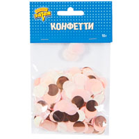 Конфетти Круги тишью,фол Розов Микс10гр