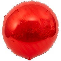 Шар без рисунка БЛЕСК КРУГ 32" Red