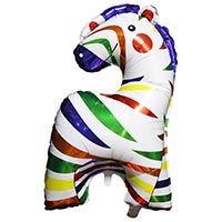 Шар фигура Зебра разноцветная