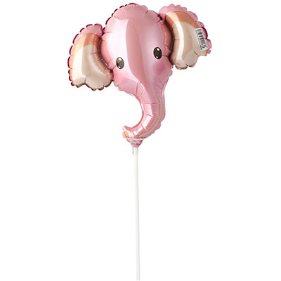 Шар Мини фигура Голова Слона розовая