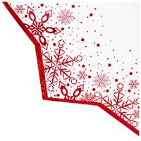 Салфетки фигурные Снежные Искры, 33 см