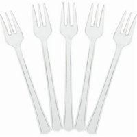 Вилка пласт Мини Clear прозрачная 40шт