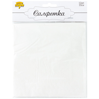 Салфетка белая 33см 12шт