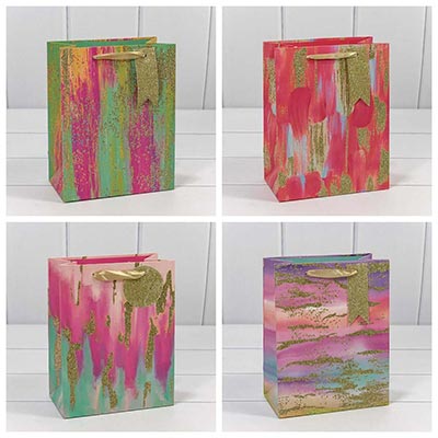 Пакет бум подар Акварель микс 18х23см