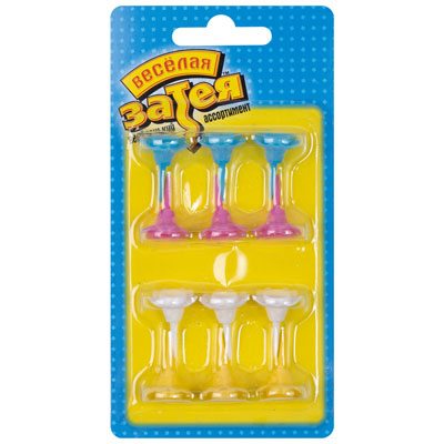 Подставки для свечей ассорти, 12 штук