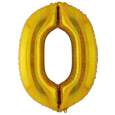 К ЦИФРА 0  40" Gold блеск