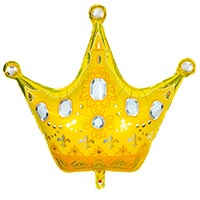 Шар Фигура Корона трехлучевая золотая