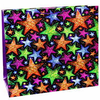 Пакет бум Звезды яркие 54х44см