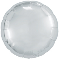 Шар круг 45см Металлик Silver