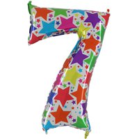 Шар ЦИФРА 7 40" Звезды голография