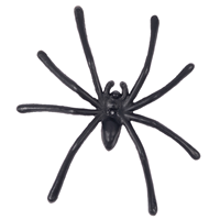 Паук черный пластик 5см 30шт