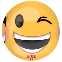 Шар 3D СФЕРА 16" Эмоции Смайлик подмиг