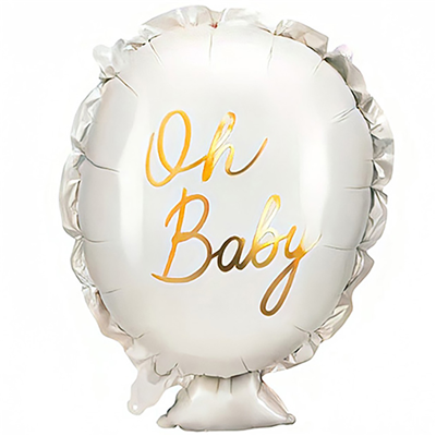 Шарики из фольги К ФИГУРА BABY Шарик белый