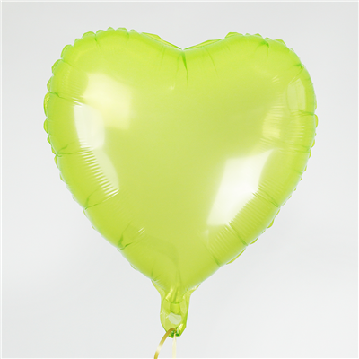 Многоцветное Ассорти Шар 18" Сердце кристалл green 1202-3995