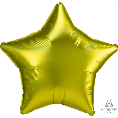 Шарик ЗВЕЗДА 19" Сатин Lemon