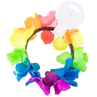 Ободок Гавайи радужный