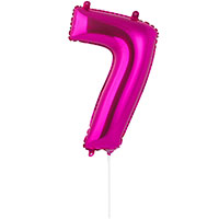 Шар цифра "7", 40см Fuchsia под воздух