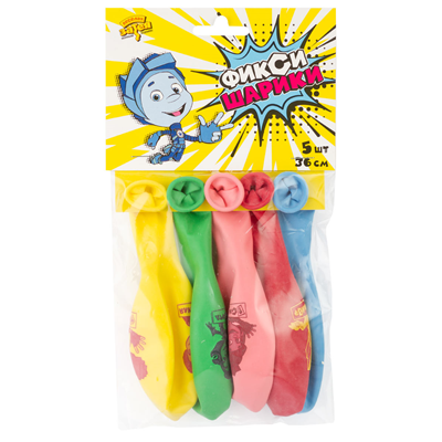 Фиксики Комиксы Шары с рисунком 36см Фиксики Комиксы 5шт 1111-1148