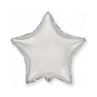 Шар Звезда 45см Металл Silver