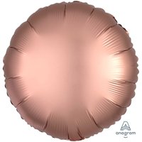Шар КРУГ 45см Сатин Rose Copper