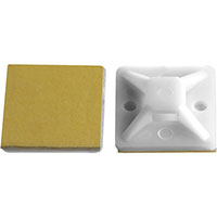  Монтажная база 30х30мм 25шт белая 1302-1669