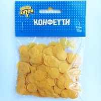 Конфетти Круги тишью Желтые 10 гр