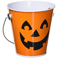 Ведерко конфетница Тыква оранж 11х11см