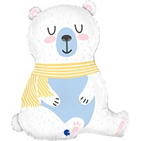 Шар фигура Белый мишка