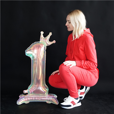 К ЦИФРА 1 40" Pearl на подставке Корона