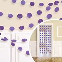 Гирлянда Круги Purple блеск 2,1м 6шт