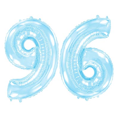 Шарик цифра "6" или "9" 101см Past. Blue