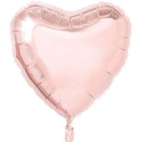 Шар сердце 45см Металлик RoseGold Россия