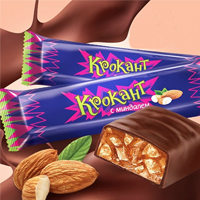 Батончик шоколадный Крокант с миндалем