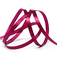 Лента атласная бордовая 6ммх27,4м