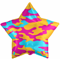 Шар 45см Камуфляж гламурный