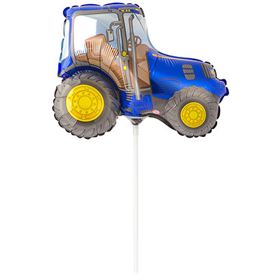 Шарики из фольги Шар Мини фигура Трактор синий