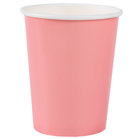Стакан розовый 250мл 6шт