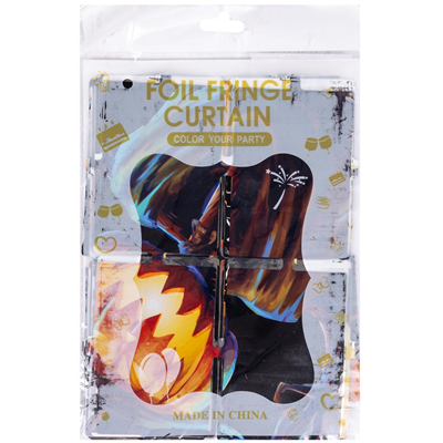 Занавес фольг Happy Halloween Замок1х2мG