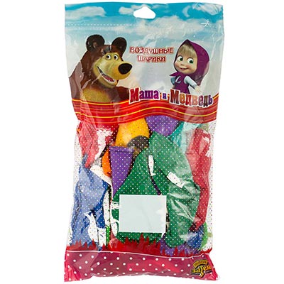 Шары с рисунком 36см Маша и Медведь