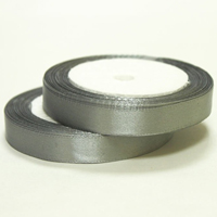 Лента атлас 12ммх23м серебряная