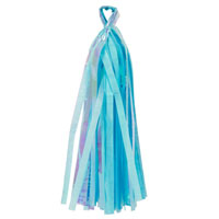 Гирлянда Тассел голубая перламутр 20лист