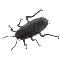 Таракан гигант пласт черный 29см