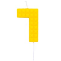 Свеча-цифра 7 Конструктор, 4,5см