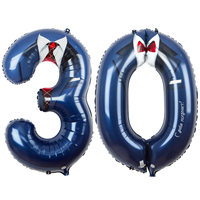 Шары цифры "30", Костюм, 100см