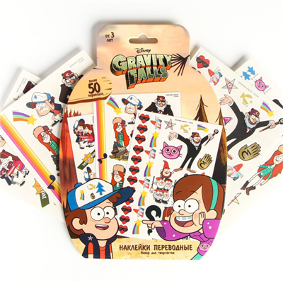 Многоцветное Ассорти Татуировки Гравити Фолз 2008-6181
